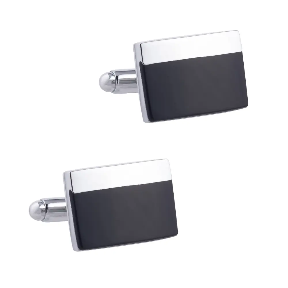 Classic Men's Black Enamel Cufflinks Cheap Price French Shirt Buttons for Tuxedo Shirt CC-Q215