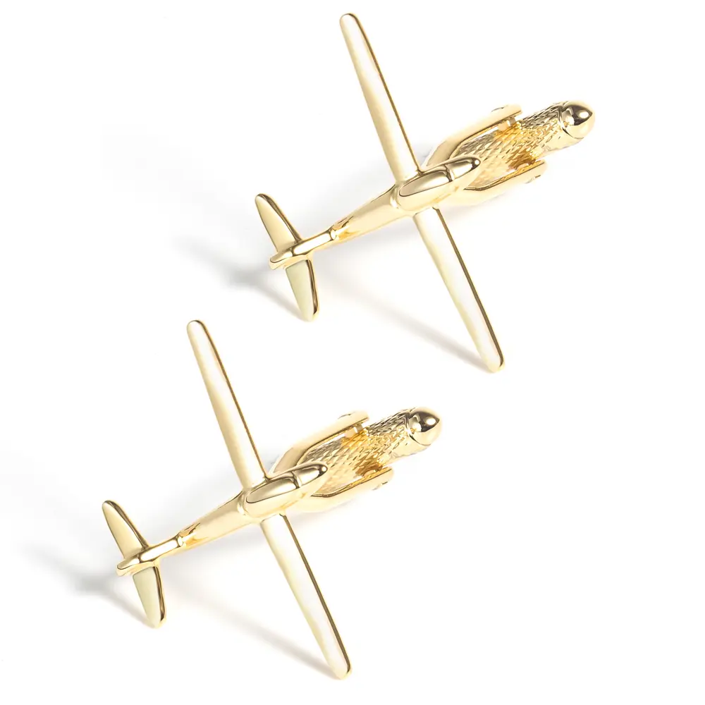 Men Accessories Gold Plated Brass Aviation Plan...
