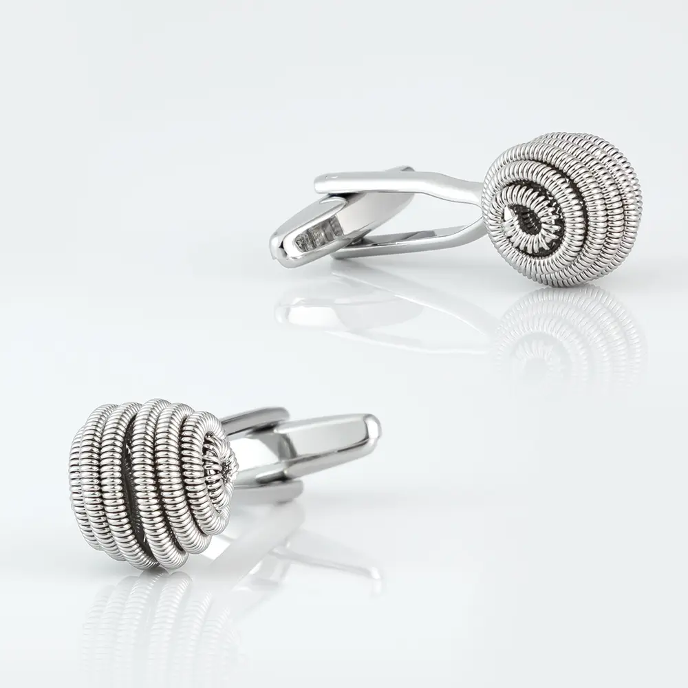 Personalized Round Silver Plated Knot Ball Shap...