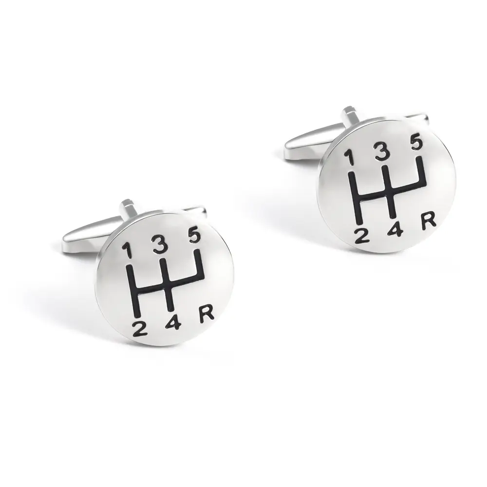 Fashion Men Jewelry French Cufflinks Brass Roun...