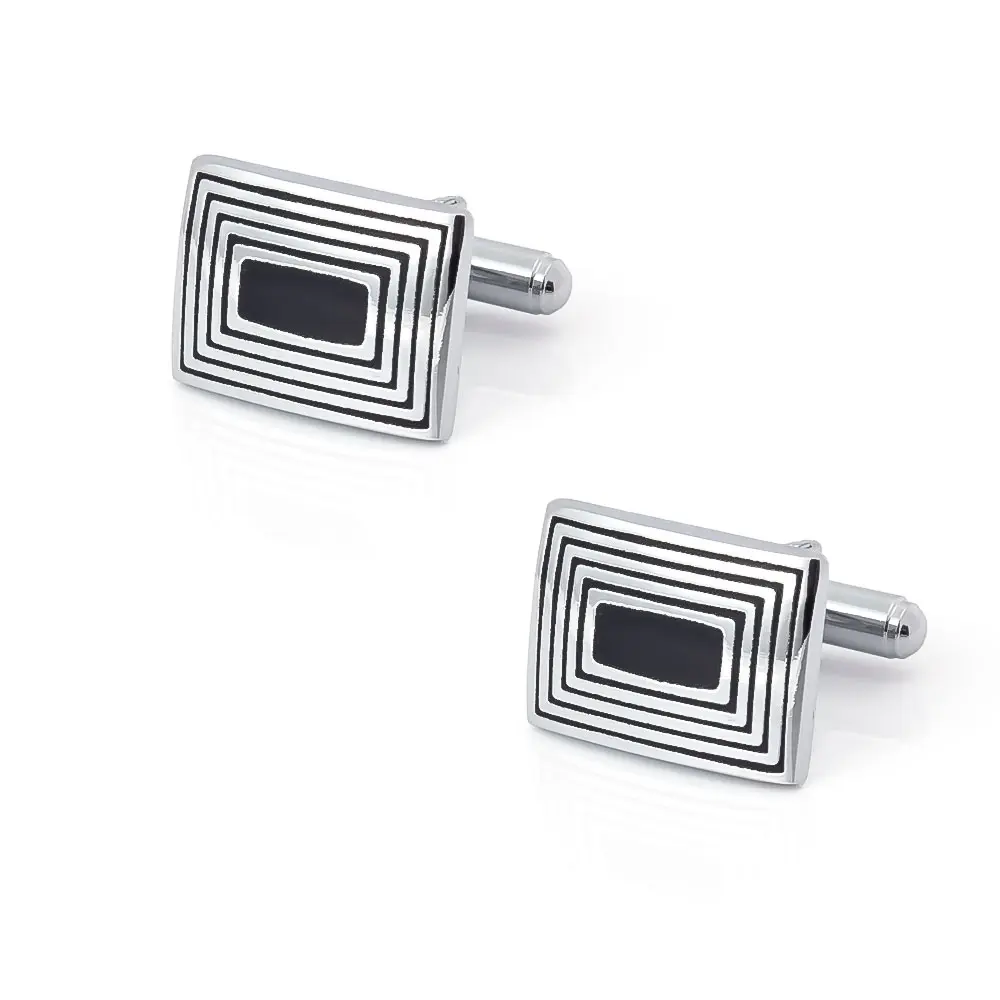 Low Price Cufflinks Metal Abstract Enamel Strip...