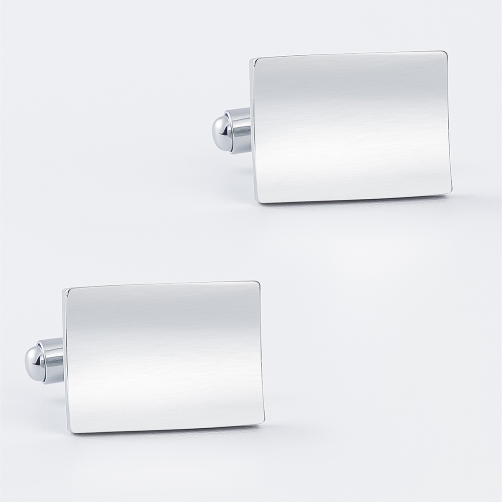 Hot Selling Low Price Fashion Silver Brushed Sq...