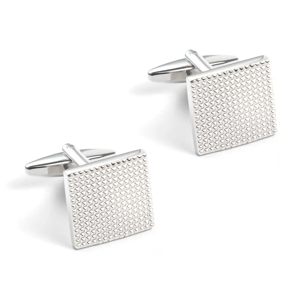 Latest Design Retro Silver Square Dot Brass Mat...