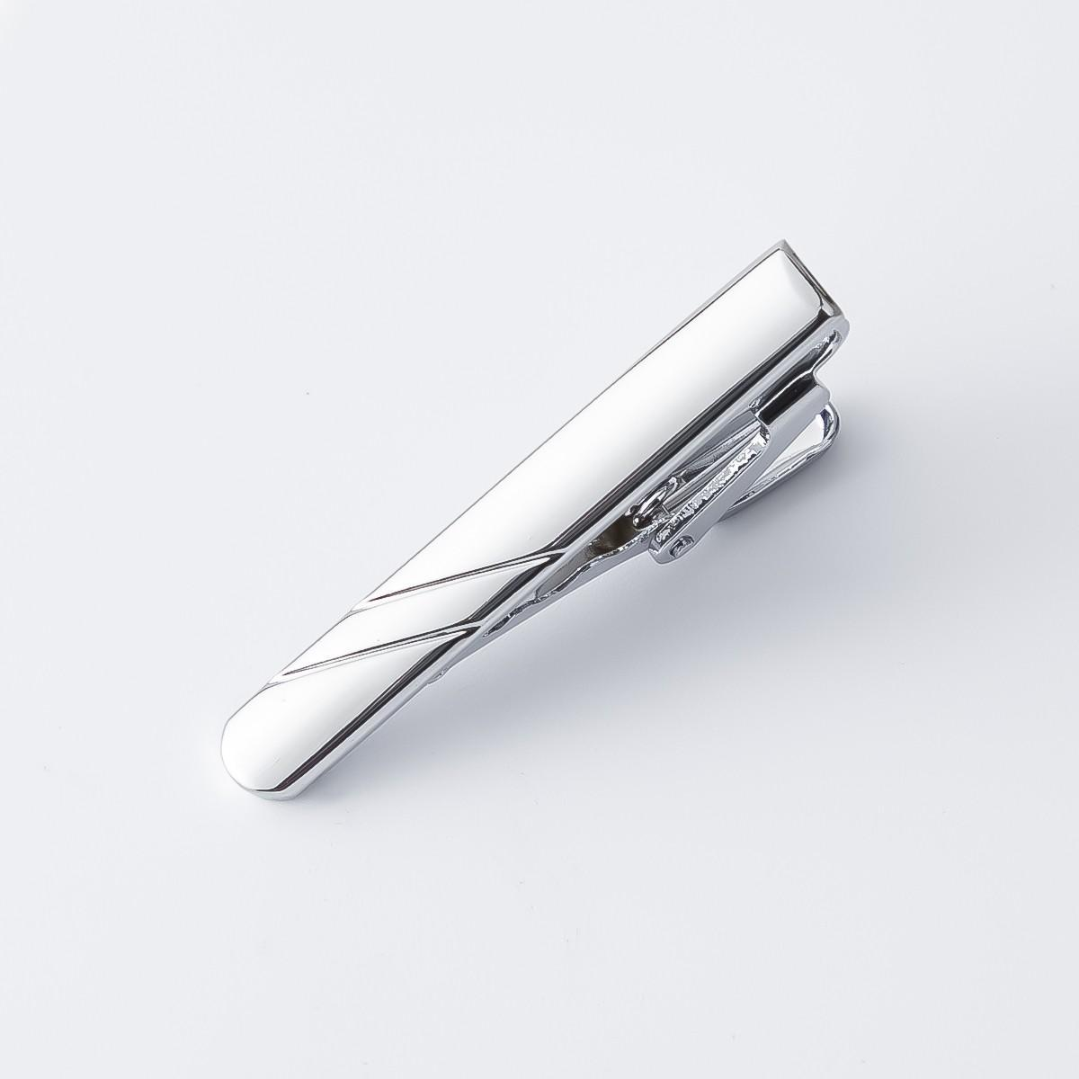 4CM Mens Silver Copper Tie Clips Short Design T...