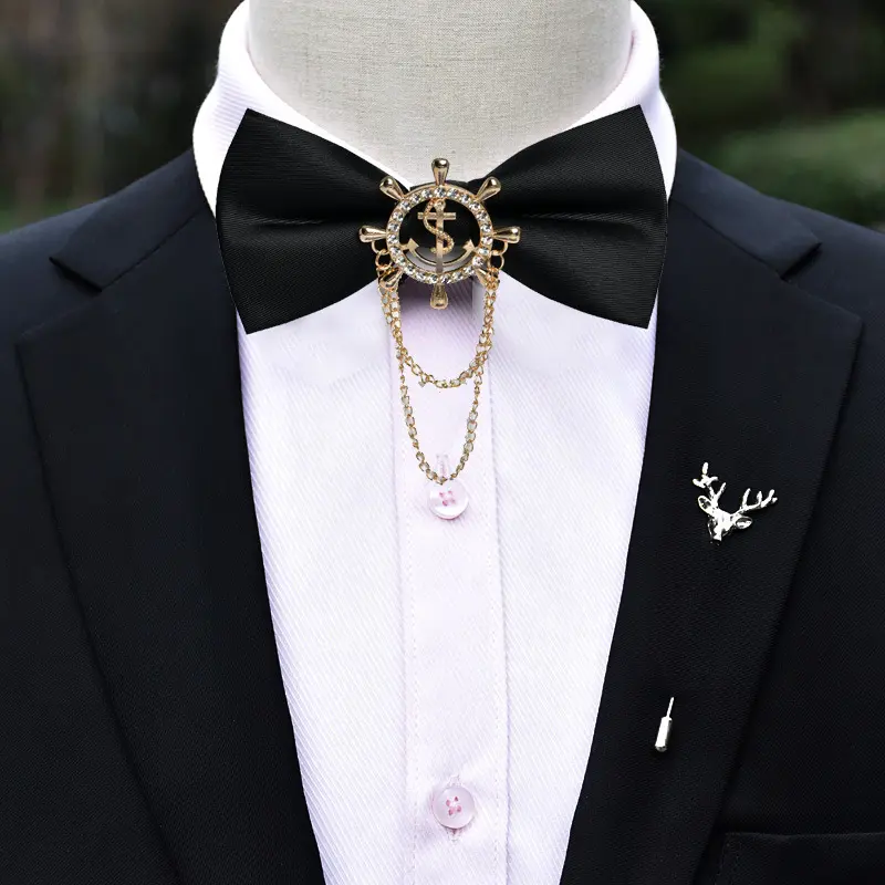 Factory Business Black Diamonds Solid Color Men...