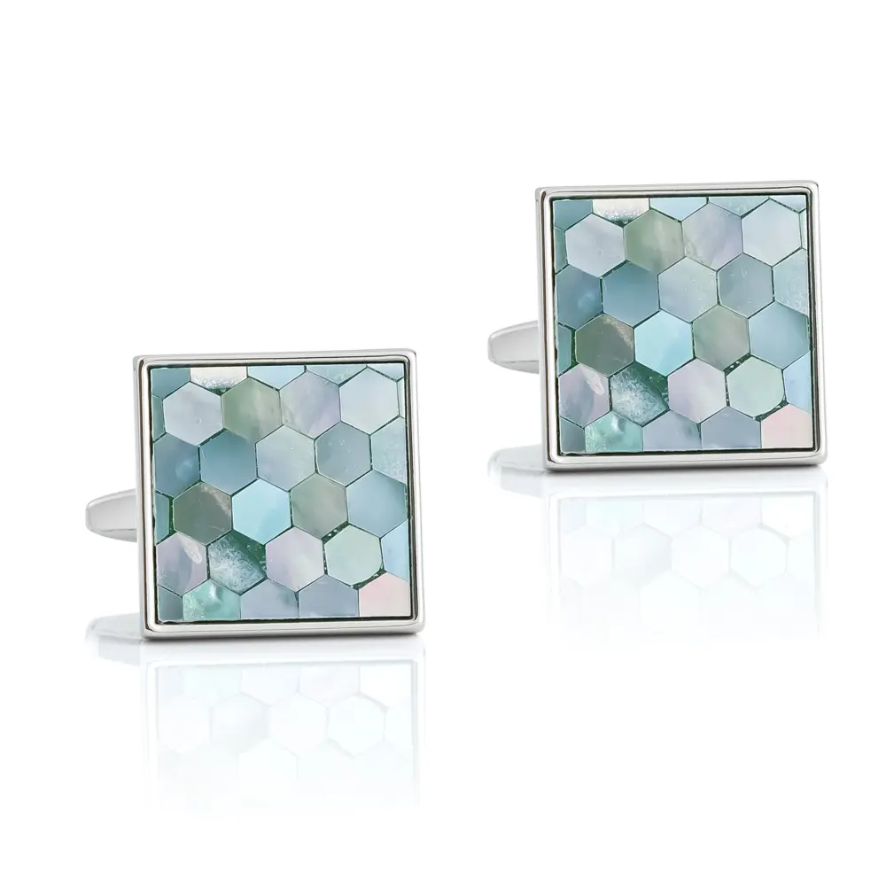 High Quality Elegant Square Lightgreen Mother o...